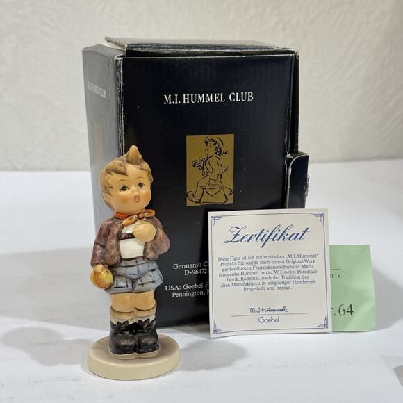 Goebel Hummel Cheeky Fellow 554 Hum TMK 7 #172 Original Box Cert. 4 1/8" Boy T18 - Picture 1 of 7